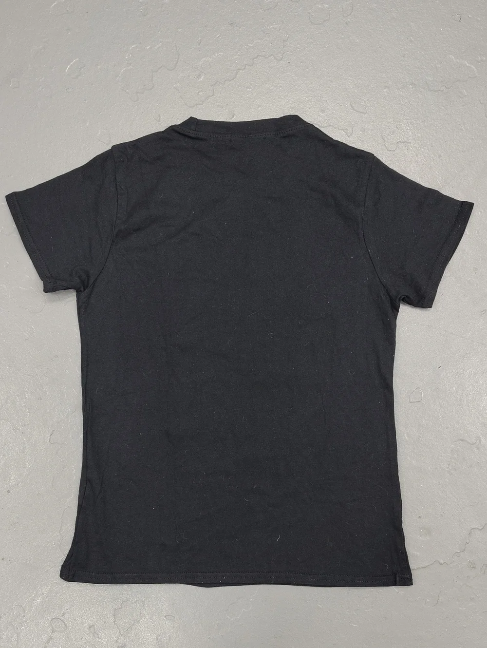 NEW Nasty Gal Black Crew Neck Tee with White Slogan Size 4